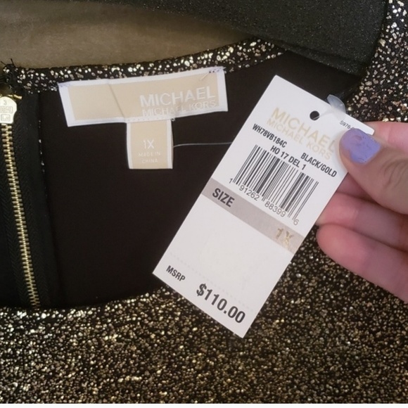 💥Michael Michael Kors Gold Foil Dress - Picture 7 of 7